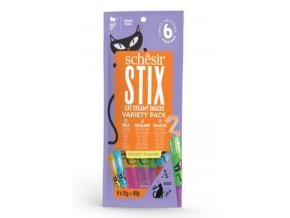 Schesir Cat pochoutka Stix Liquid Snack Variety 6x15g
