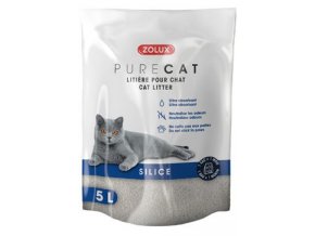 Podestýlka PURECAT natural silica 5l Zolux