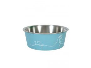 Miska nerez pes LOVE DOG 750ml modrá Zolux