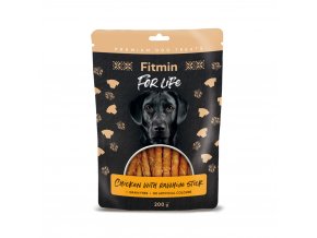 Fitmin For Life Kuře na bůvolí tyčce pamlsek pro psy 200 g