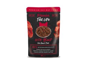 Fitmin For Life Hovězí kapsička pro kočky 85 g