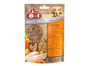 Pochoutka 8in1 Meaty Treats FD Chicken/Carrots 50g