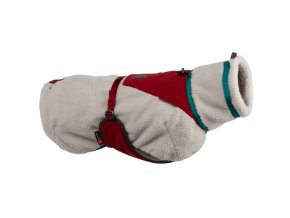 Trekking fleece jacket | grey/wine/teal