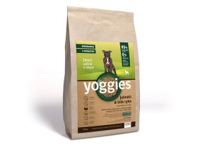 Yoggies Jehněčí maso&bílá ryba, minigranule lisované za studena s probiotiky (Hmotnost 15kg)