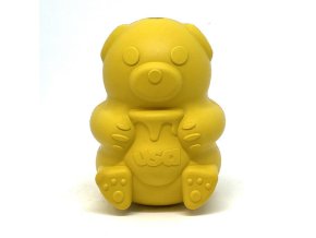 SodaPup Medvěd na pamlsky a žvýkání, Original – žlutý (Velikost M)