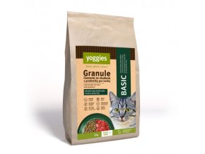 Yoggies Cat "Basic" granule pro kočky, lisované za studena s probiotiky (Hmotnost 5kg)