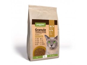 Yoggies Granule pro kočky s krocaním masem, lisované za studena s probiotiky (Hmotnost 5kg)