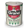 GRAND konz. deluxe pes hovězí 400g