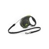 Vodítko FLEXI Black Design S lanko 5m/12kg zelená