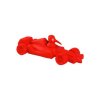 Hračka pes FORMULA latex,pískací,červená 19cm Kiwi