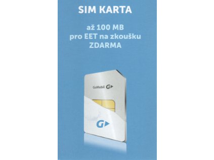 Datová SIM karta GoMobile pro EET