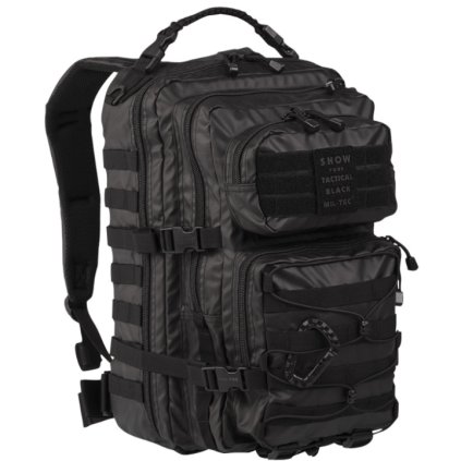 Miltec US Assault Tactical Black Large batoh, ruksak čierny 36l