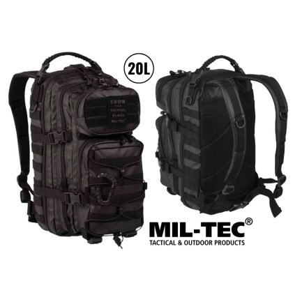 Batoh Mil Tec US Assault TACTICAL BLACK Small cca 20L Čierny
