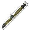 Náramok na prežitie Survival Trizand, paracord náramok s kresadlom a kompasom, zelený, 3