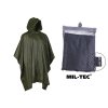 Vinylové pončo Mil Tec s kapucňou OD olivové