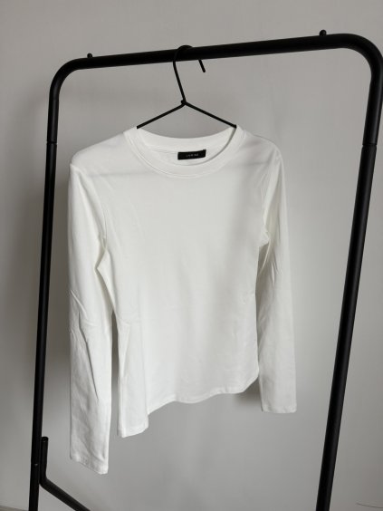 TRIČKO S DLHÝM RUKÁVOM LUMI white