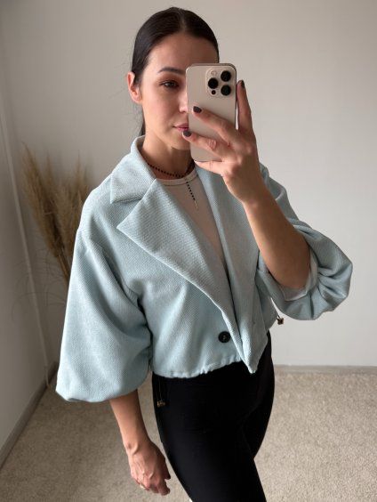 PRECHODNÁ BUNDA LATHIA pastel blue