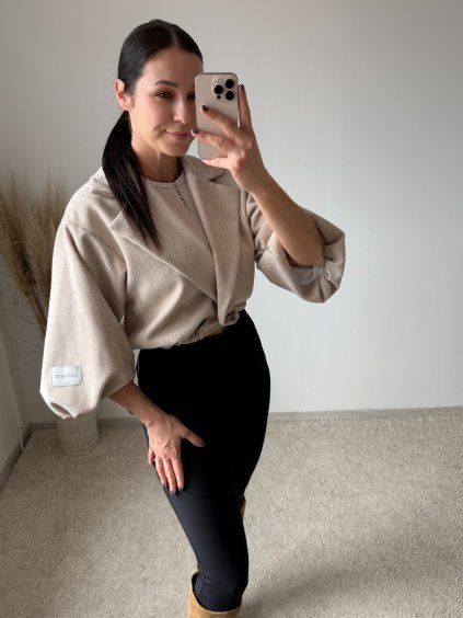 PRECHODNÁ BUNDA LATHIA beige