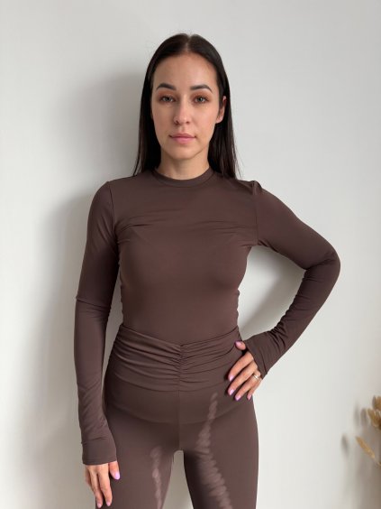 TOP S DLHÝM RUKÁVOM ERNIE chocolate