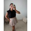 TRIČKO CROP black