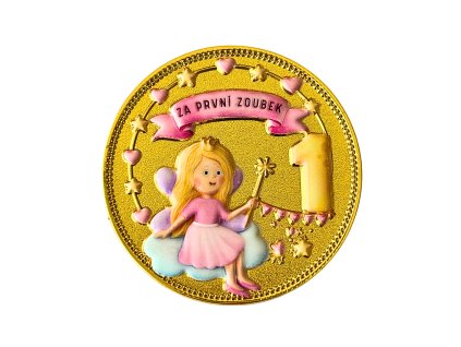 Medaile Zoubkové víly za první zoubek