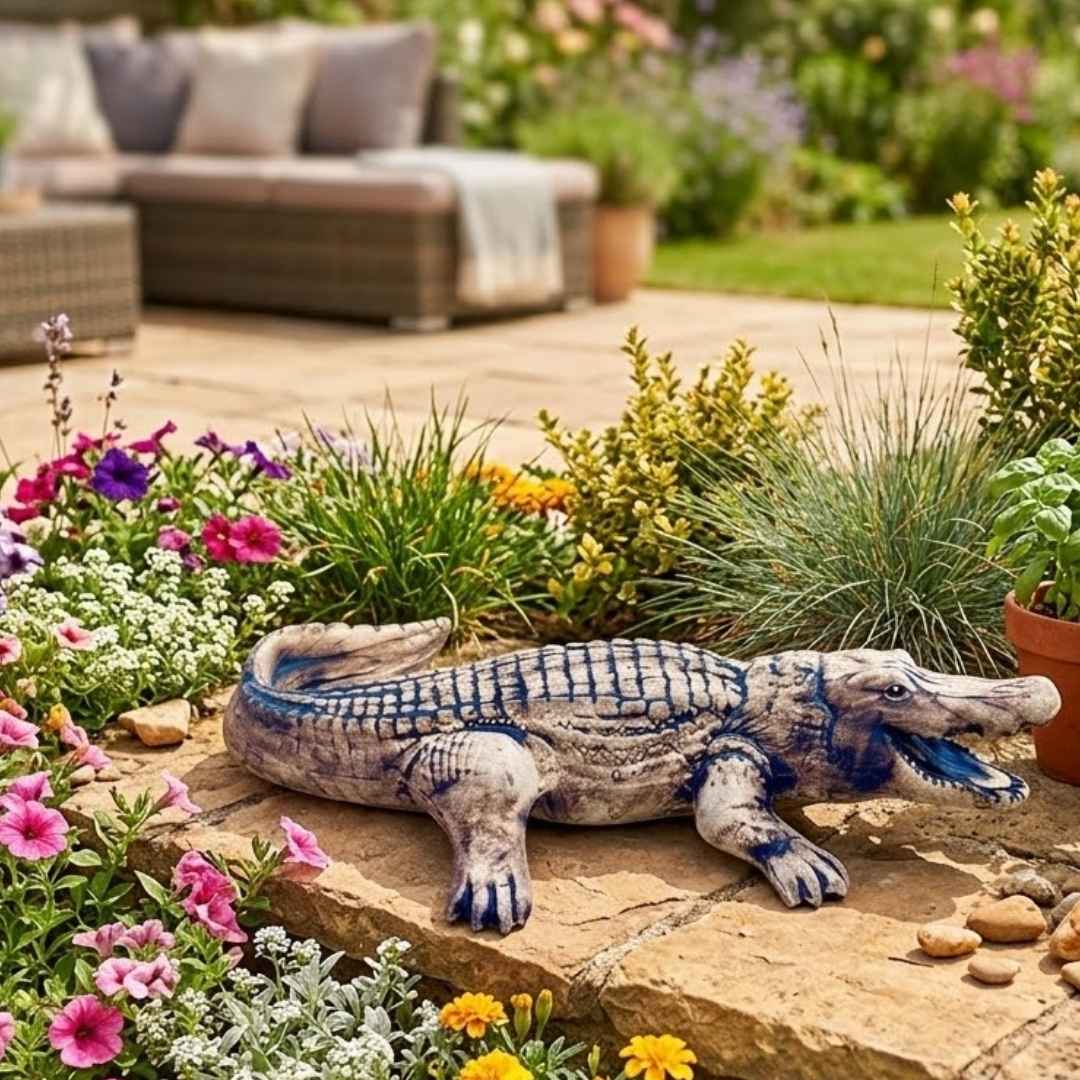 Detailní ruční malba krokodýla