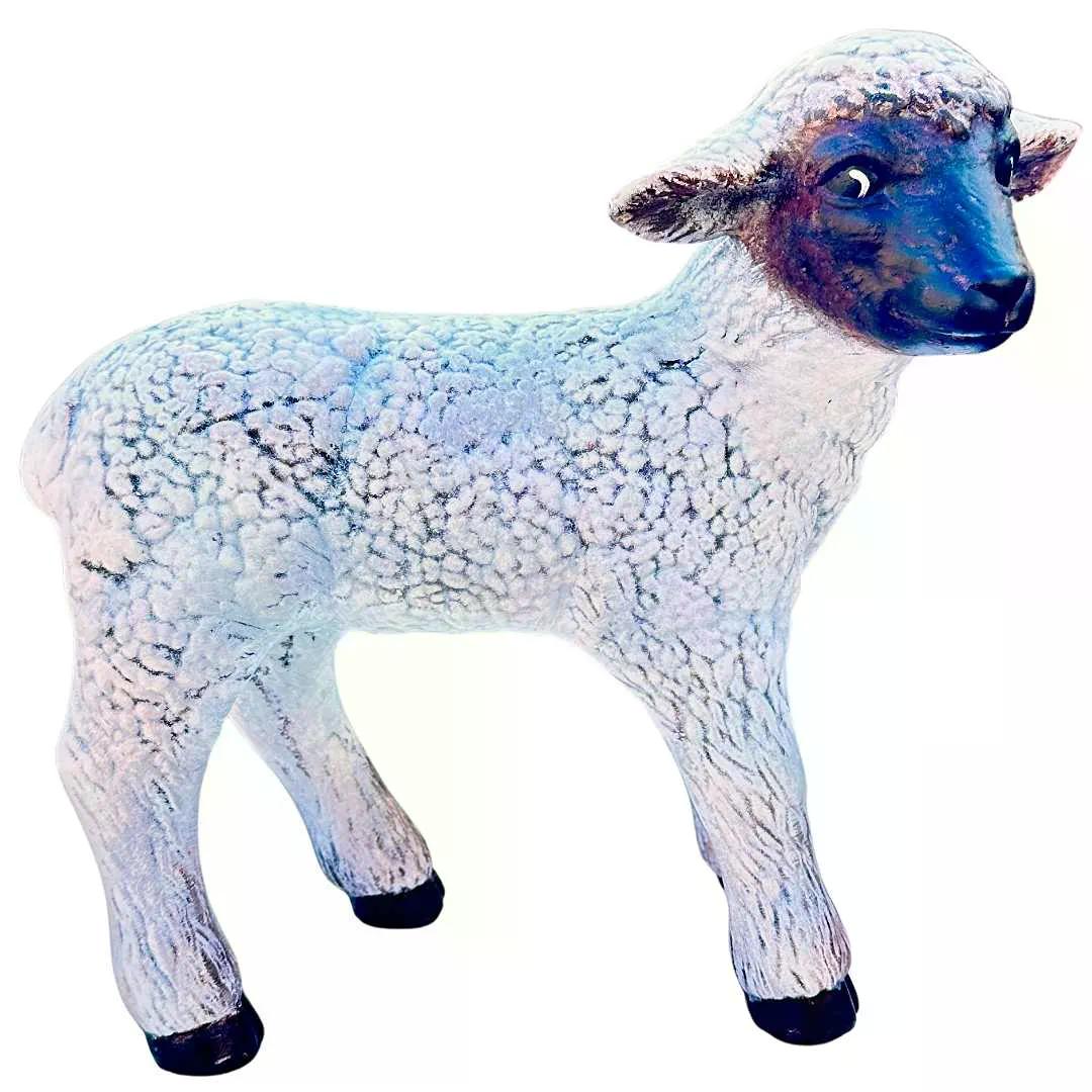 detailní pohled na mrazuodolnou ovečku Vločku