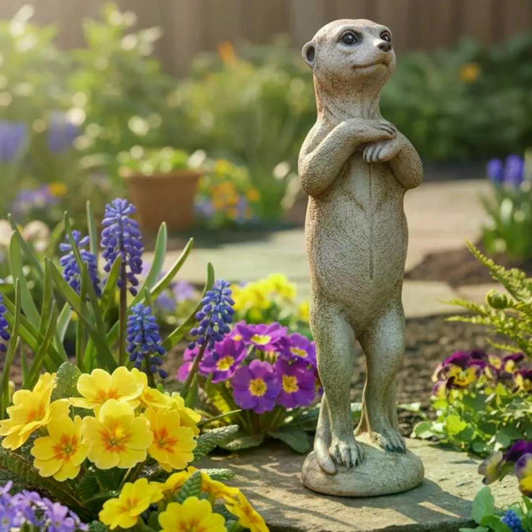 mrazuodolná keramická dekorace surikata jaro