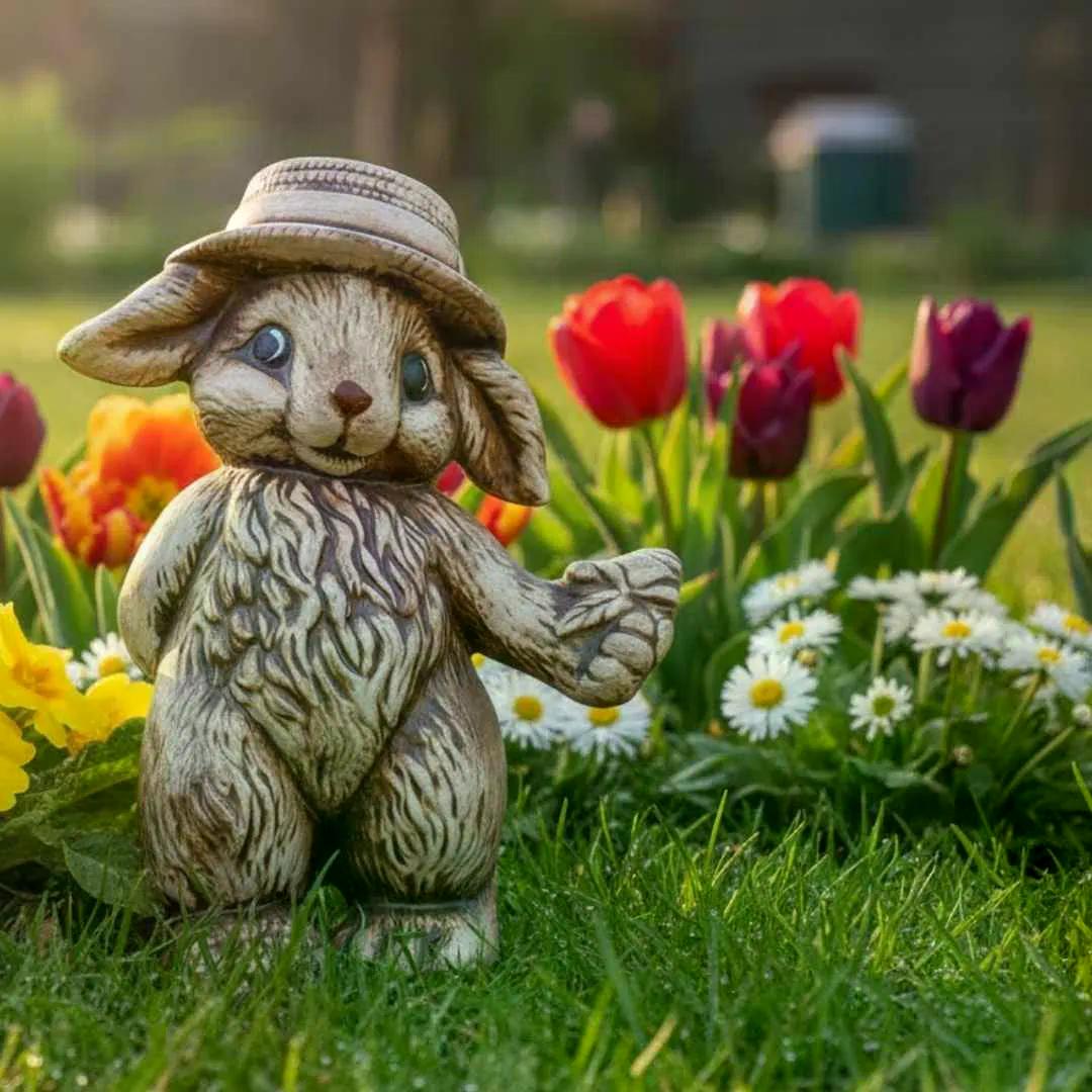 mrazuodolná keramická dekorace zajíc Archibald jaro