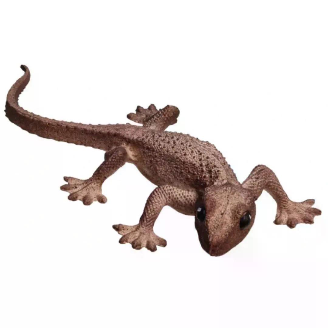 detail keramické hnědé ještěrky