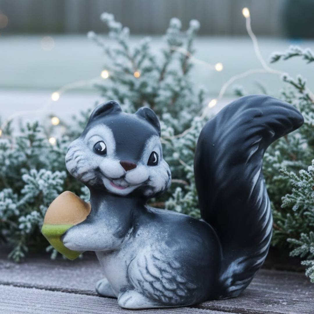 Veverka Čip v zimní atmosféře