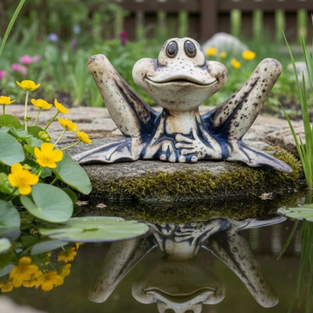 Detailní pohled na žabáka Žabžu
