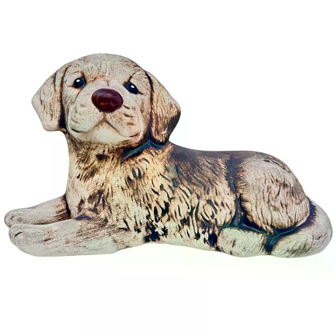 Detail keramického štěněte Zlatík