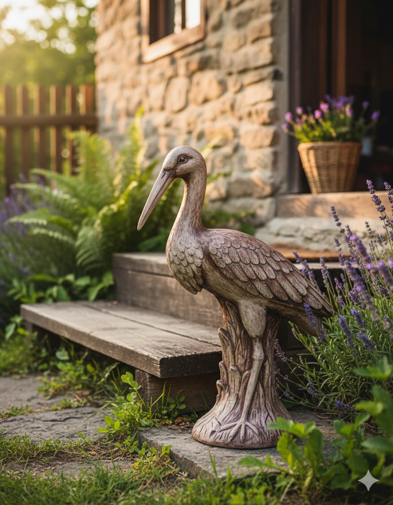 Detail přírodního čápa