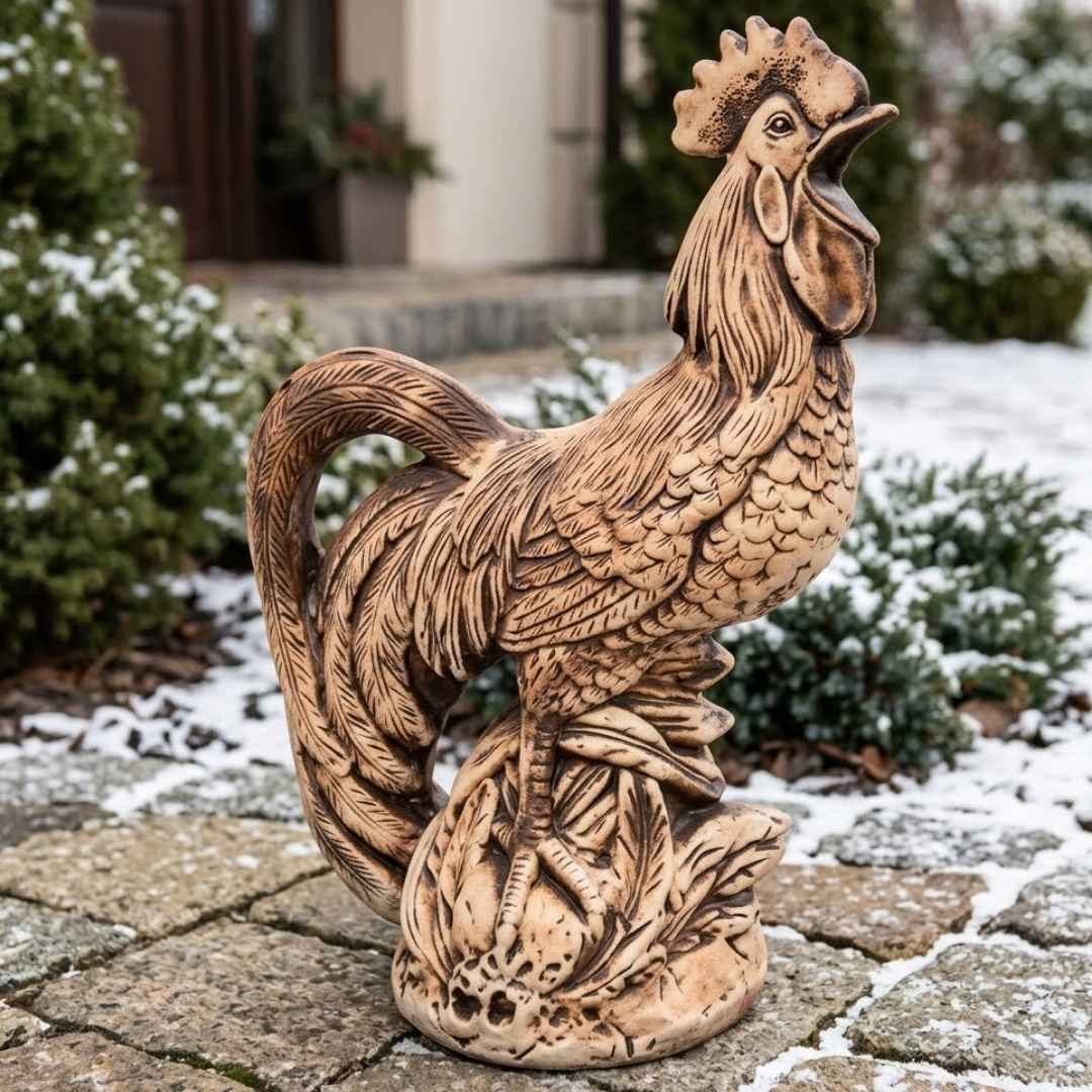 Zimní dekorace kohout