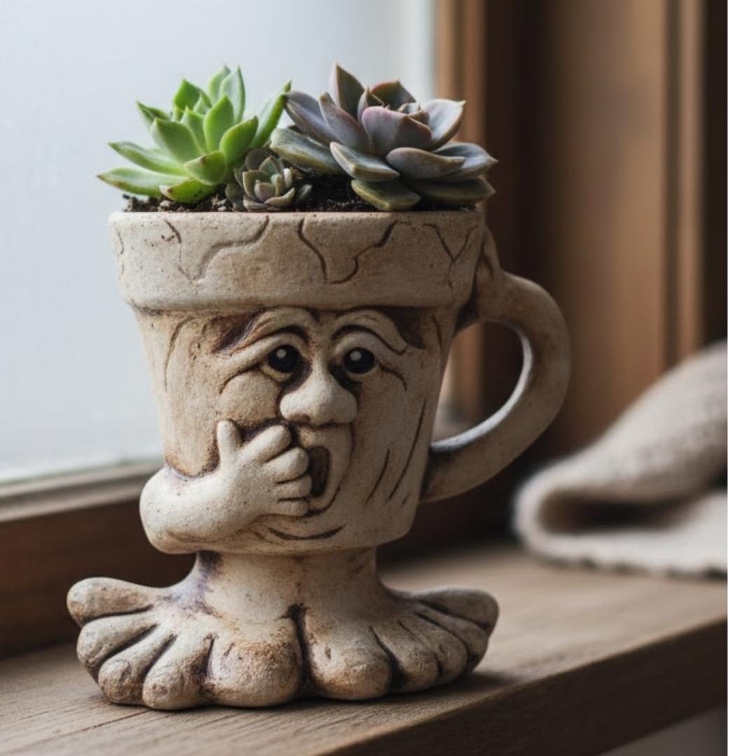 Mrazuvzdorný květináč v zimě