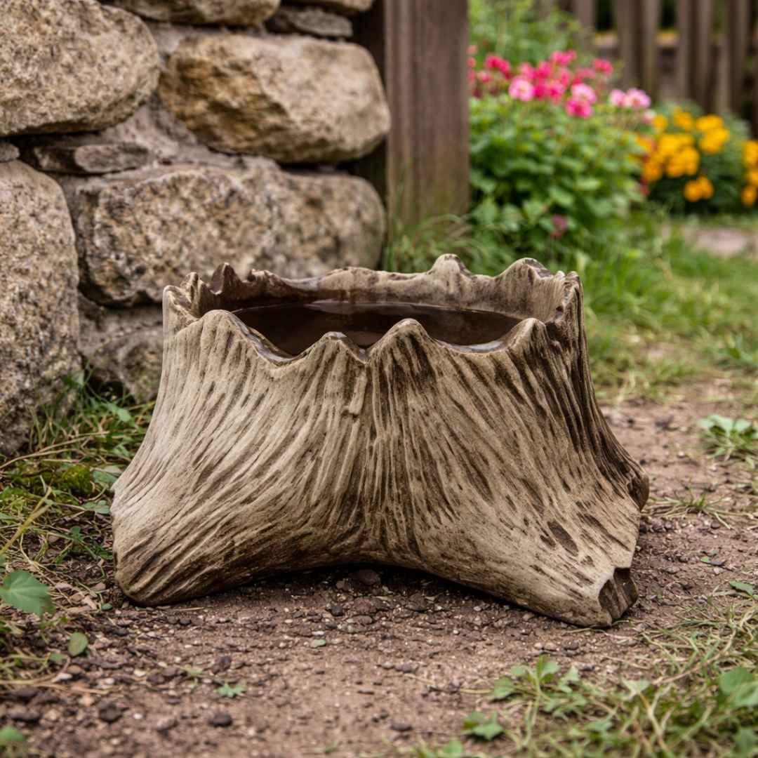 Detailní textura kůry pařezu