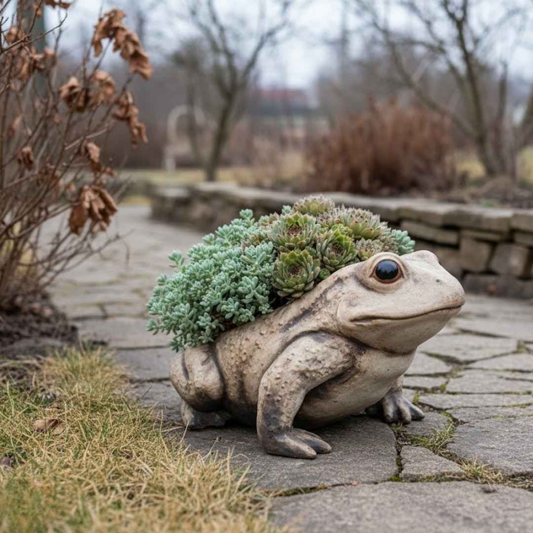 Mrazuvzdorná žába v zimě