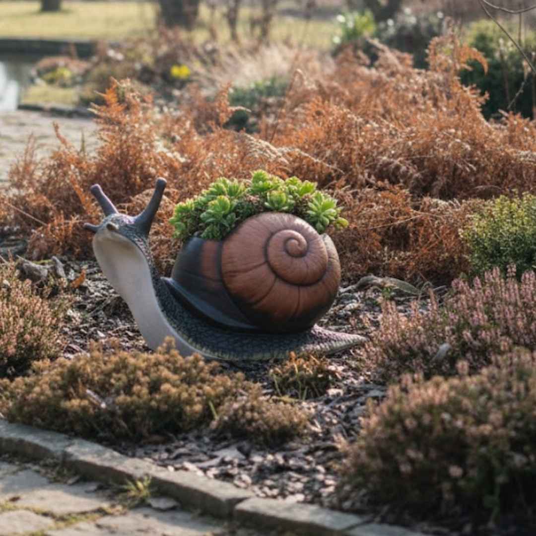 Šnek Blesk v zimní zahradě