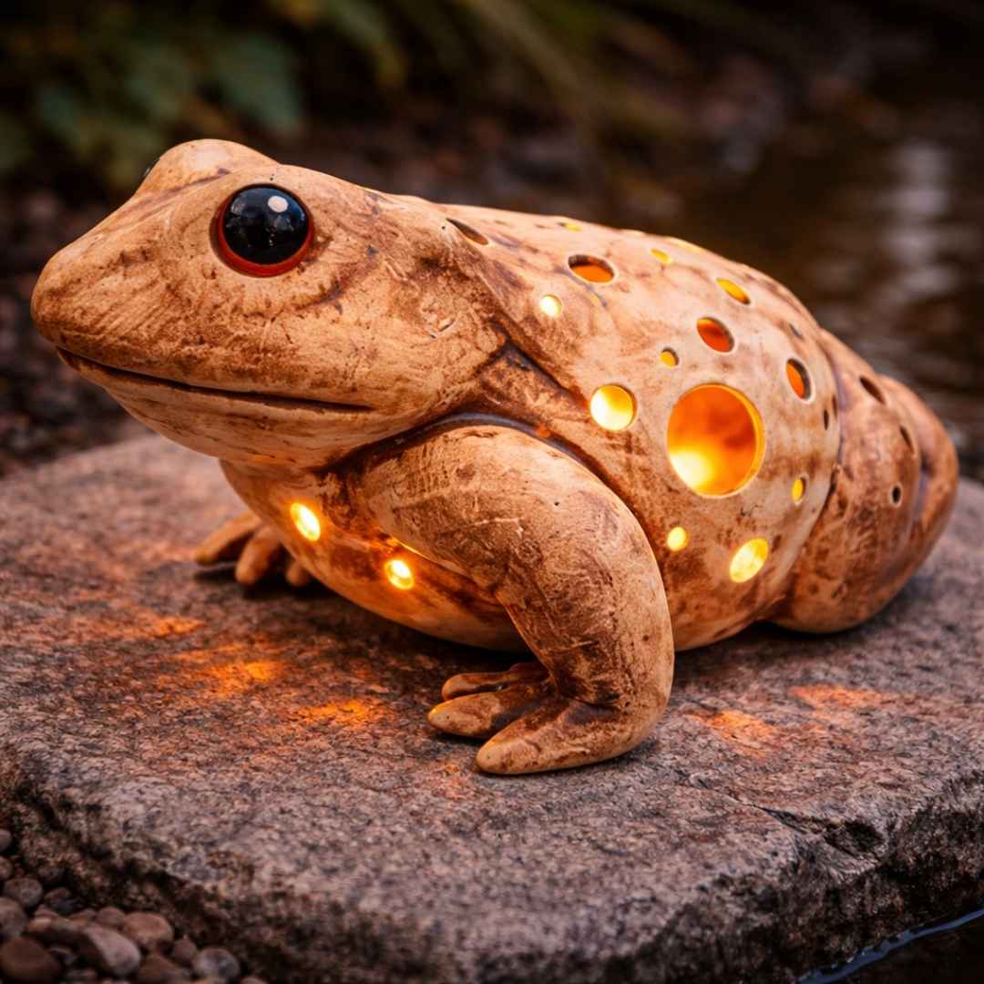 Žába svícen boční pohled