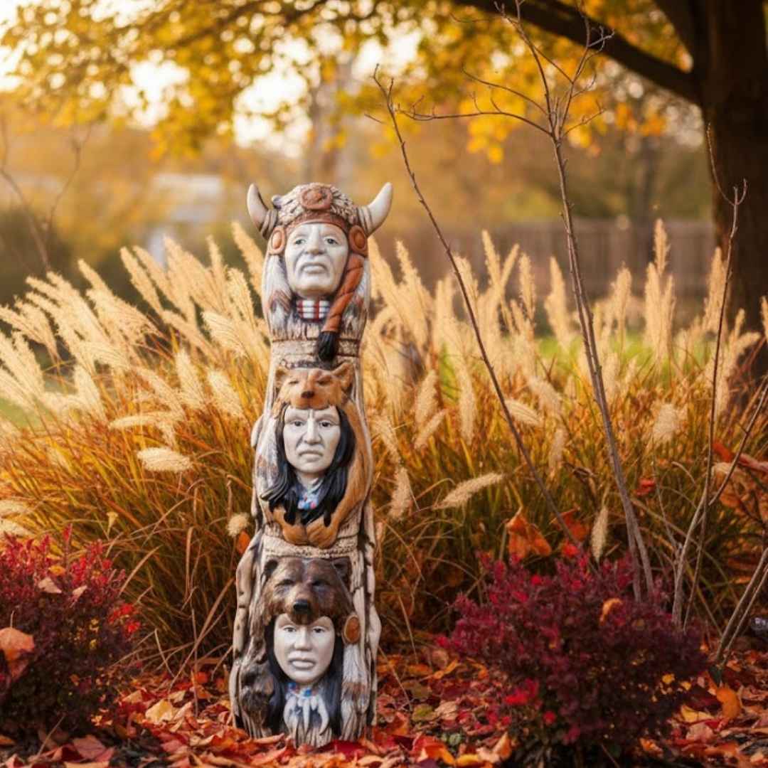 Detail totemu Winnetou