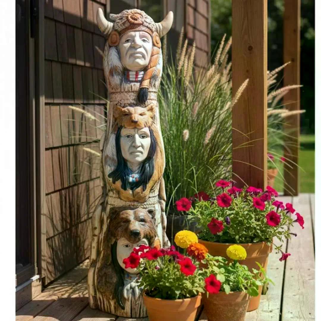 Celkový pohled na keramický totem