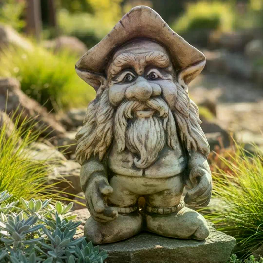 Trpaslík Čumílek v letní zahradě