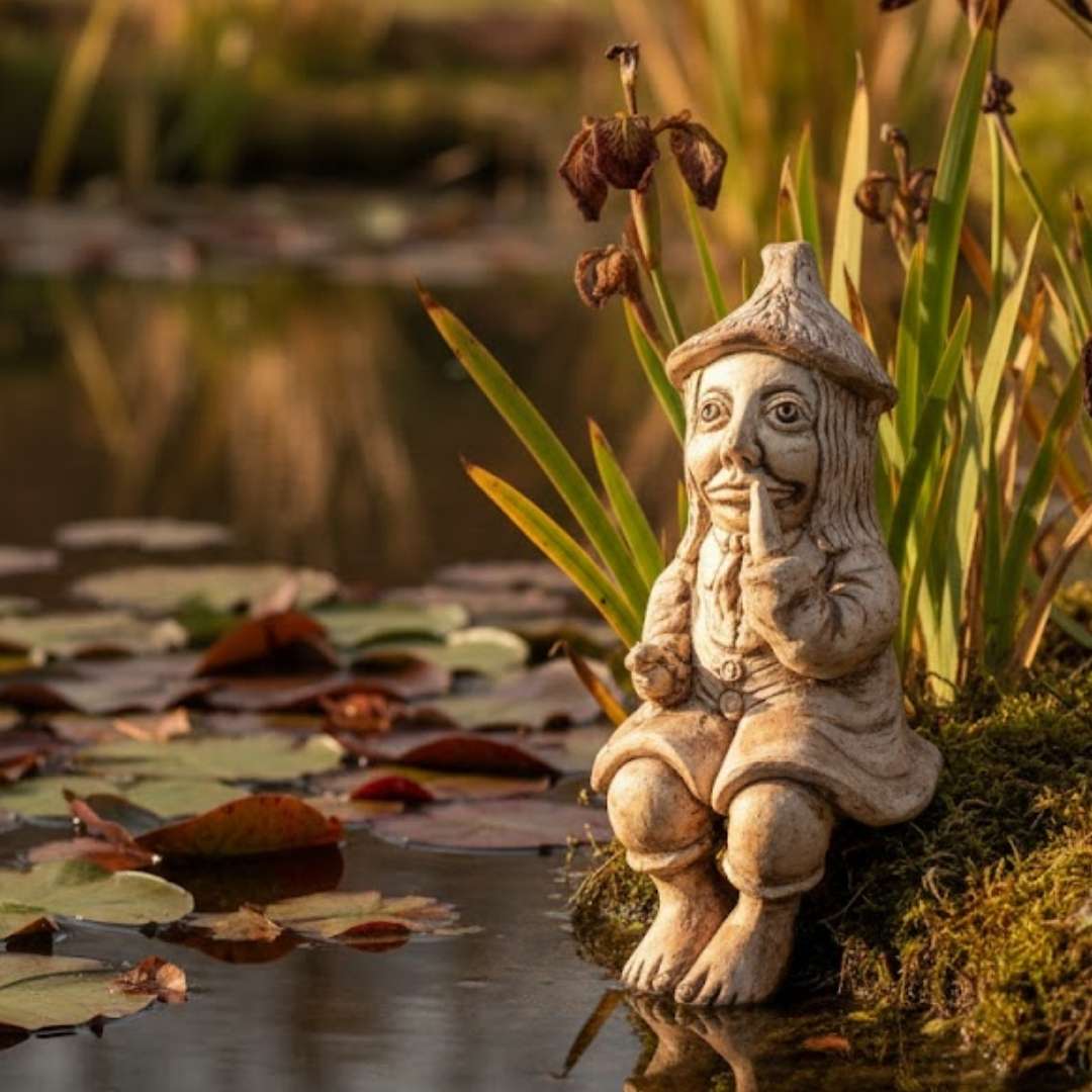 detail keramického vodníka Kebule