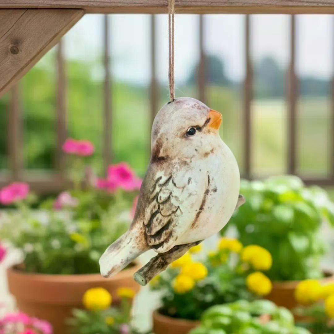 keramický ptáček Pípák v přírodním provedení