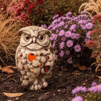 keramicka-dekorace-sova-svicen