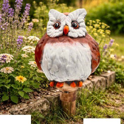 keramicka-plotovka-sova---zahradni-dekorace-na-plot