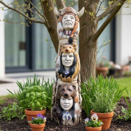 keramicky totem winnetou jaro