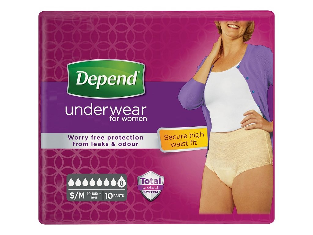 Depend Super S/M kalhotky navlékací pro ženy 10 ks - ZP FLORENCE