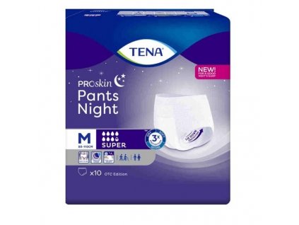 16802 tena pants night super m kalhotky abs natahovaci boky 80 110cm 2010ml 10ks